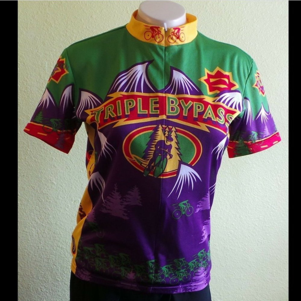 Primal bike jersey Triple Bypass Race 2005 3/4 zip